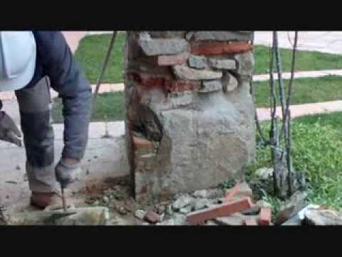Ahora puedes reparar un pilar de ladrillos como un experto en casa