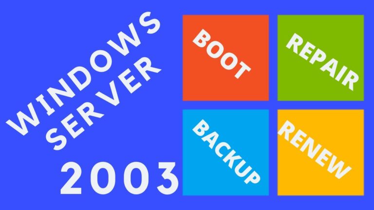 Aprende cómo reparar tu Windows 2003 Server en pocos pasos